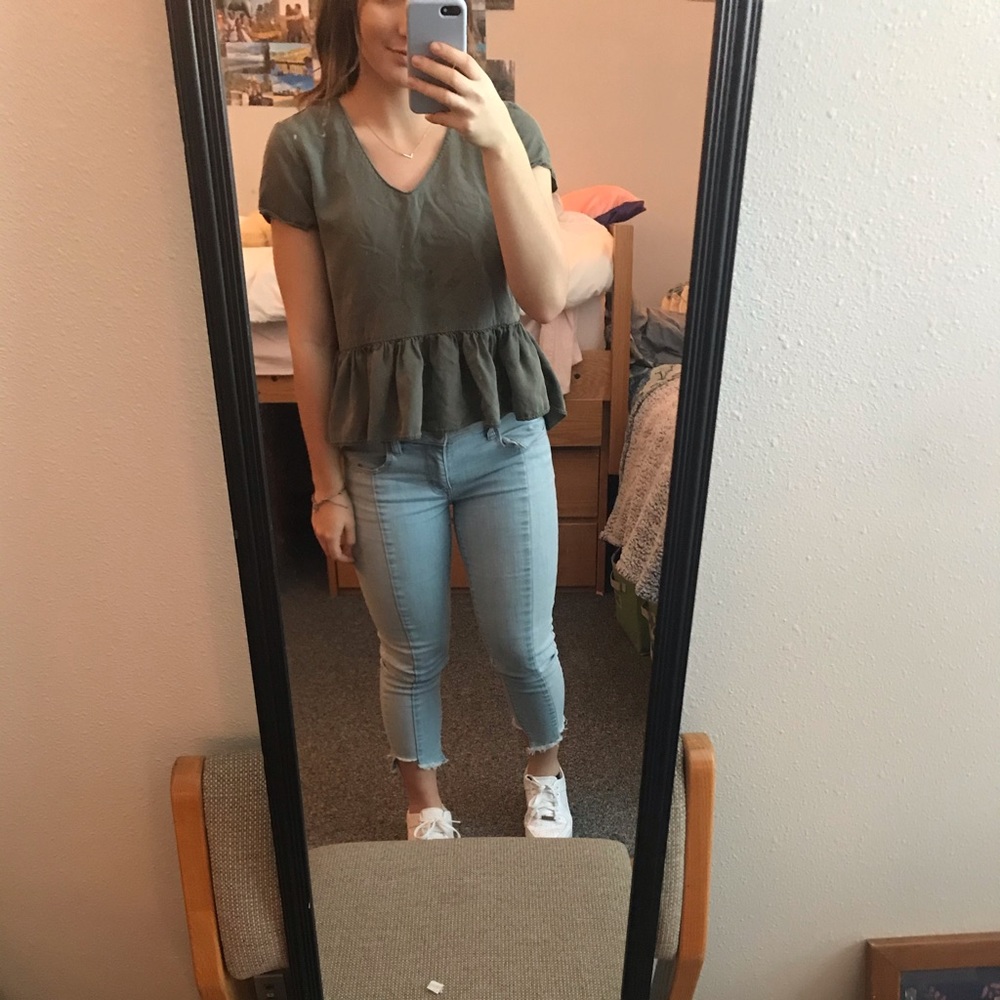 Green flow top